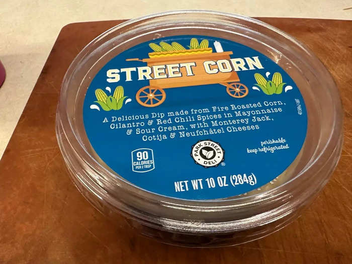 The street-corn dip impressed me cold and warm. 