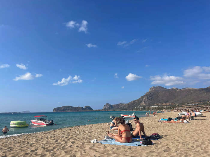 Like the more popular spots, Crete is filled with beautiful beaches.