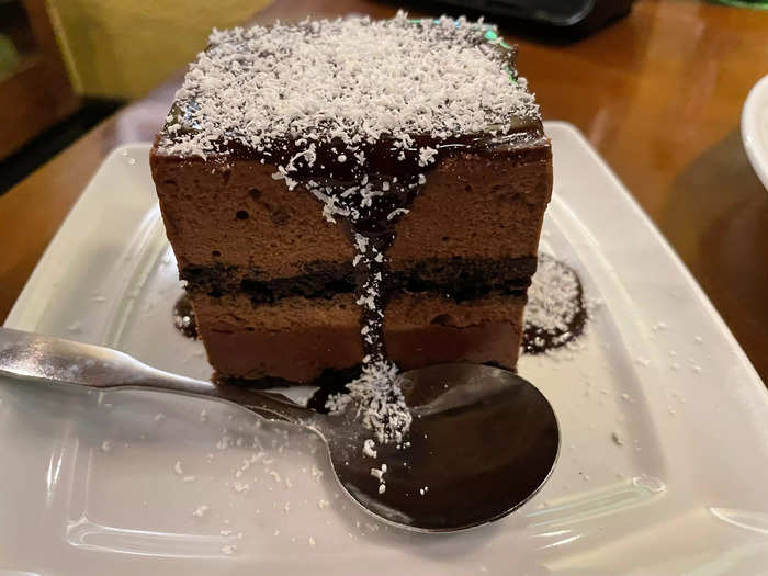 The chocolate lasagna was an interesting twist on a layer cake. 