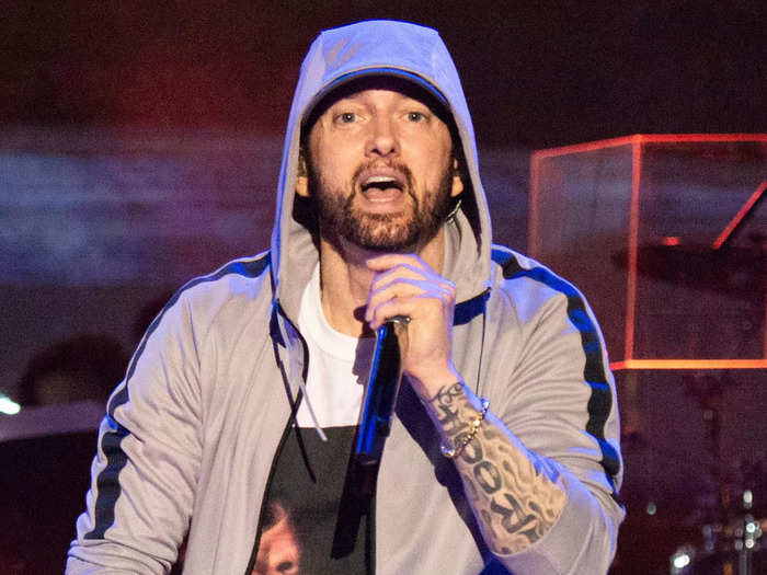 Eminem holds the record for the most words in a hit song.