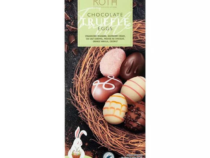 Complete Easter baskets with Moser Roth chocolate truffle eggs.