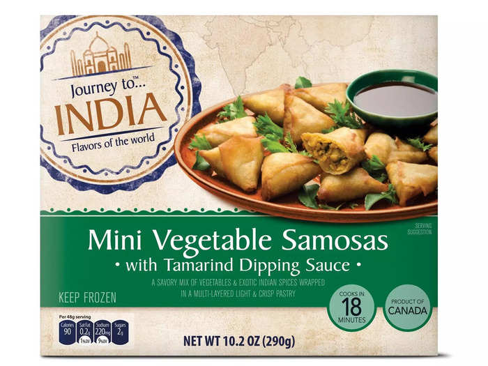 Get appetizers on the table quickly with the Journey To... mini samosas.