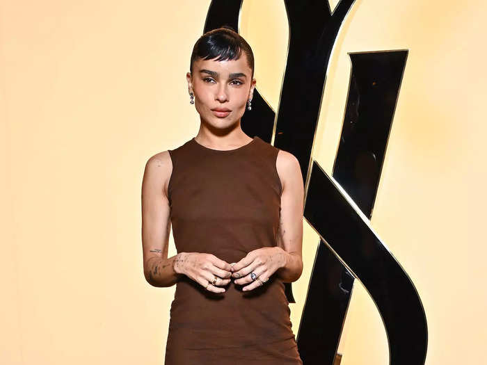 Zoë Kravitz kept things classic and chic.