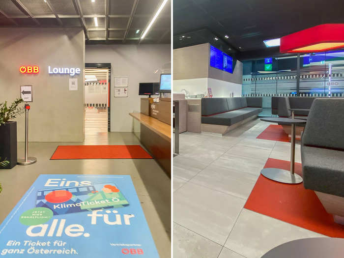 When I arrived at the Vienna train station, I paid $10 to access the OBB Lounge. I was surprised that it was completely empty aside from me — a stark contrast to the crowded station where I couldn