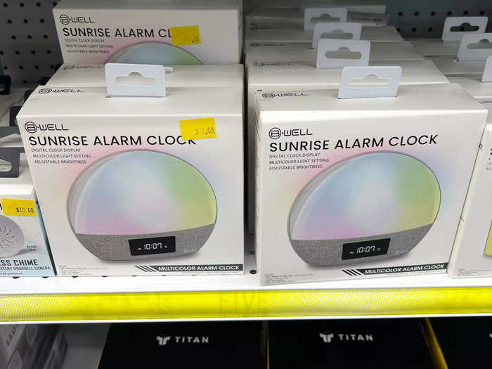 The Sunrise Alarm Clock at Five Below is $10. Besides the color, it seems almost the exact same.