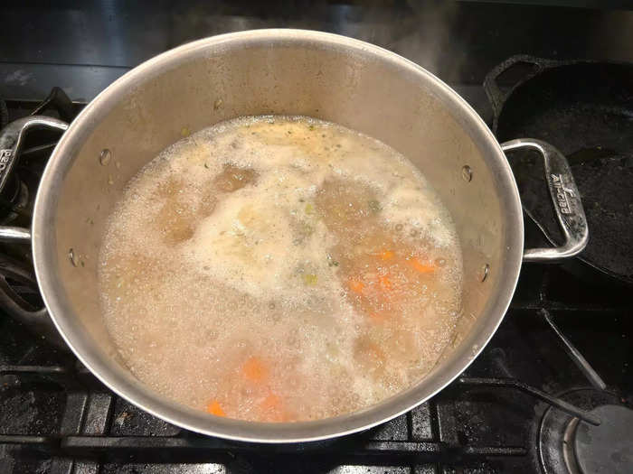 As I brought the soup to a boil, my kitchen filled with the most incredible smell. 