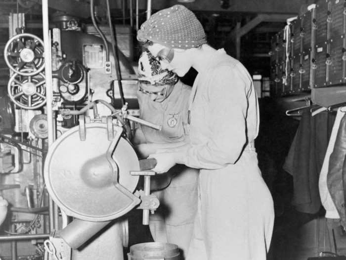 The true inspiration for Rosie the Riveter was later identified as Naomi Parker Fraley, a waitress from California who worked at the Naval Air Station in Alameda.