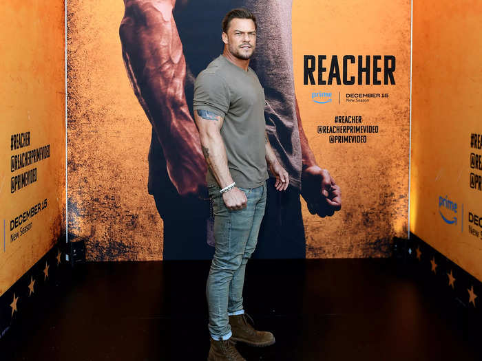 Alan Ritchson is 6 feet 3 inches tall, but 6 feet 5 inches in “Reacher”
