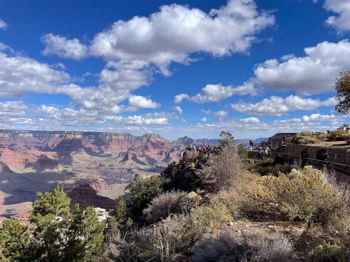 But the afternoon was an ideal amount of time to get a first look at the Grand Canyon South Rim. 