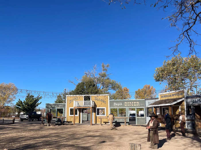 Then, I headed to a little arena for a performance. The experience includes more than just transportation. On board are musicians and actors, creating an Old Western feel throughout the ride.