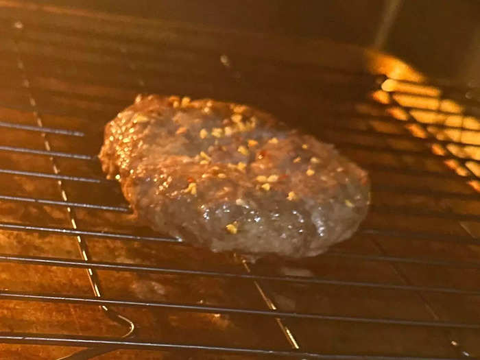 The oven-baked burger was my daughter