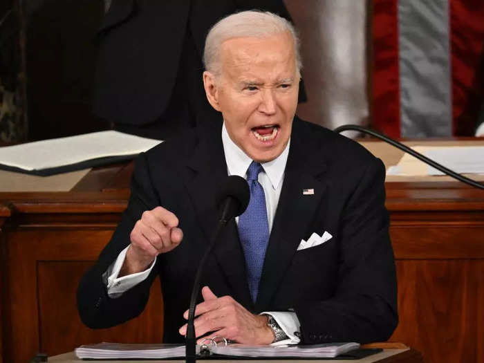 President Joe Biden delivered a fiery State of the Union address, criticizing former President Donald Trump several times without mentioning him by name.