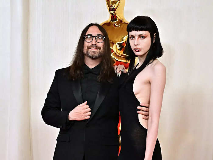 Sean Lennon and Charlotte Kemp Muhl matched in all-black ensembles.