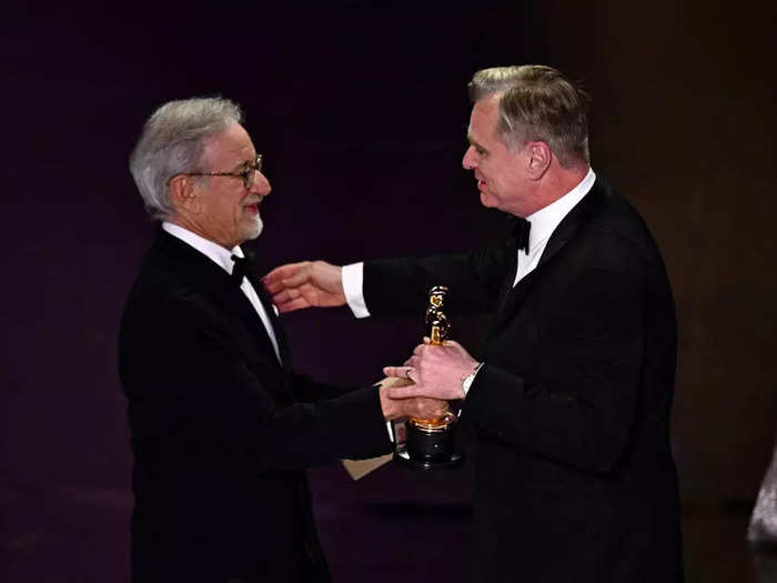 Christopher Nolan continued the "Oppenheimer" winning streak with the Academy Award for best director.