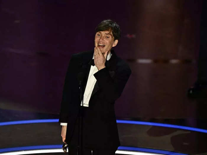 "Oppenheimer" star Cillian Murphy won the Academy Award for best actor.