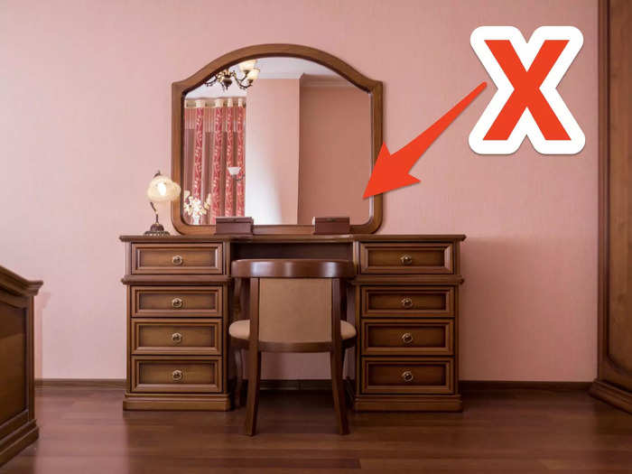 Dressers with matching mirrors tend to look a little dull.