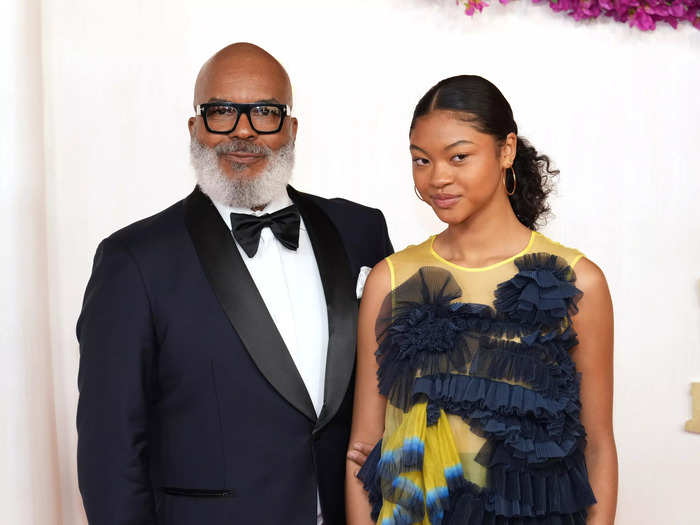 Actor, comedian, and Oscars announcer David Alan Grier attended the ceremony with his daughter, Luisa Danbi Grier-Kim.