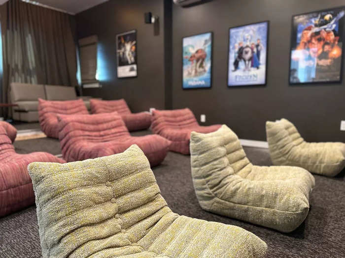 Some homes come with a private movie theater, too.