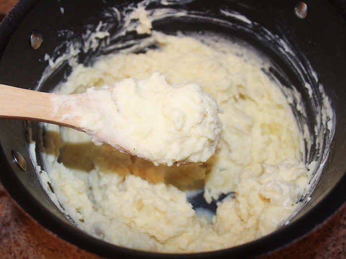 The potatoes turned out perfectly creamy.