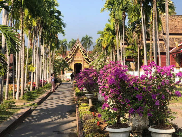 Chiang Mai, with its many beautiful gardens and temples, was well worth the journey.