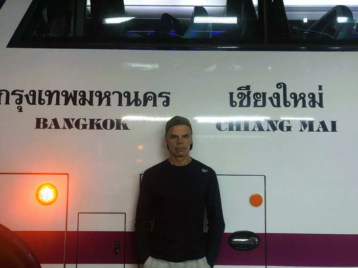 My wife and I decided to travel between Bangkok and Chiang Mai by bus rather than plane.