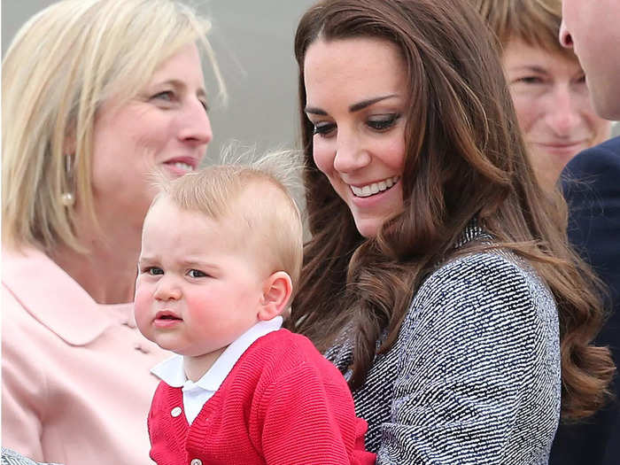 2014: William and Kate brought Prince George along for a three-week royal tour of New Zealand and Australia.