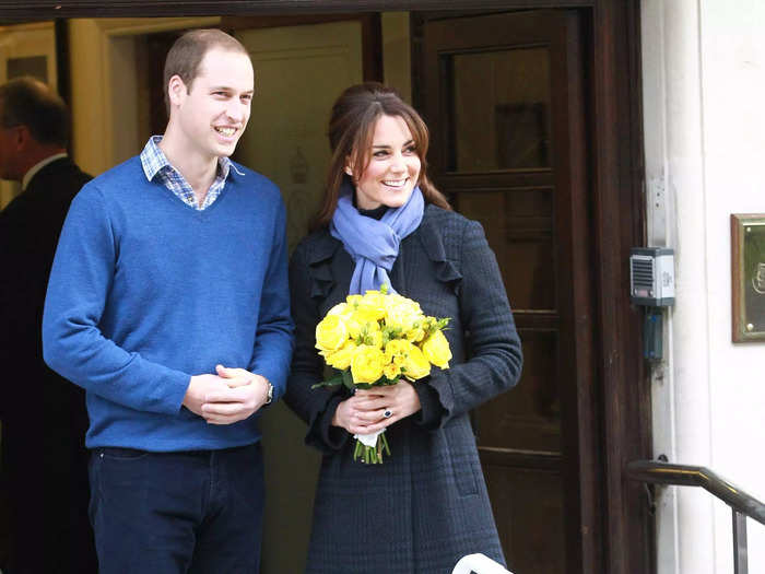 December 2012: The palace announced that Kate was pregnant.