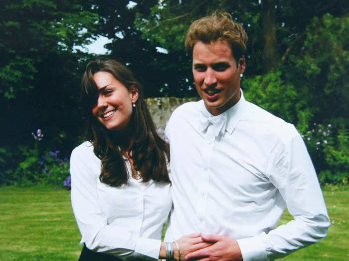 2001: Prince William and Kate Middleton met as students at the University of St Andrews in Scotland.