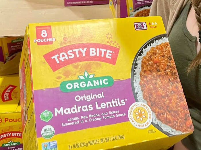 Tasty Bite organic madras lentils are the perfect one-package meal for chaotic days.