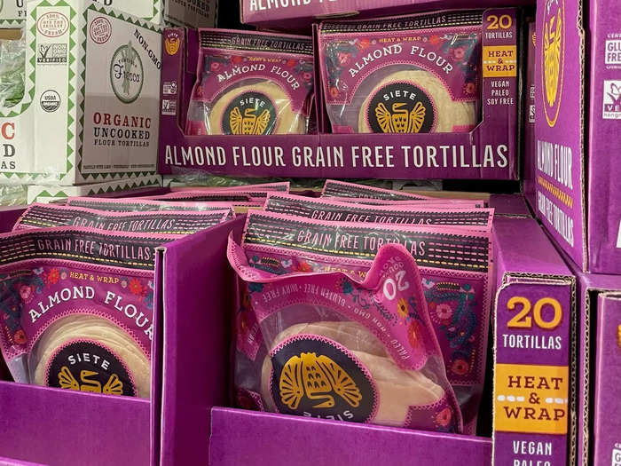 The Siete almond-flour grain-free tortillas have a nice texture.