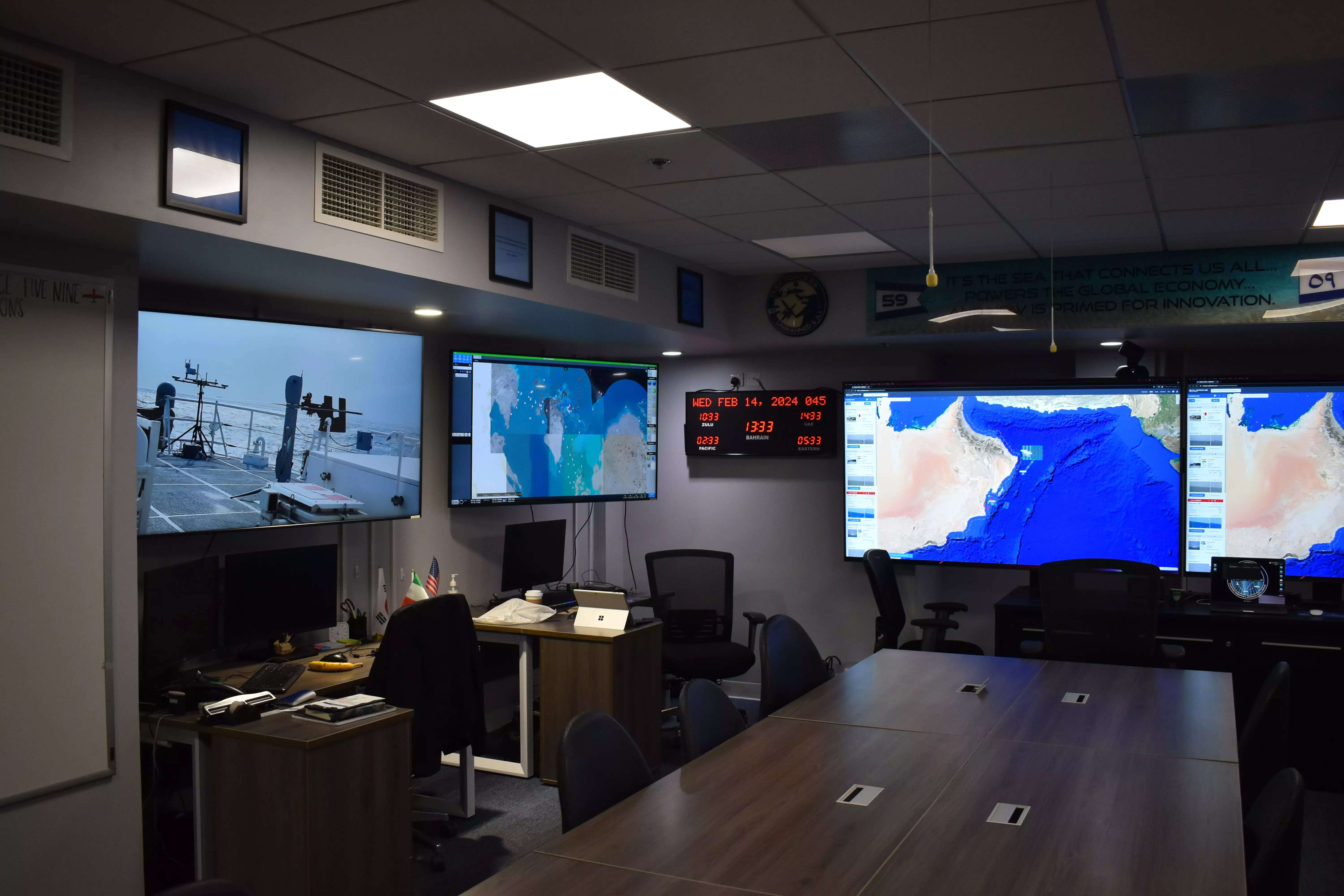 The Robotics Operations Center at Naval Support Activity Bahrain.