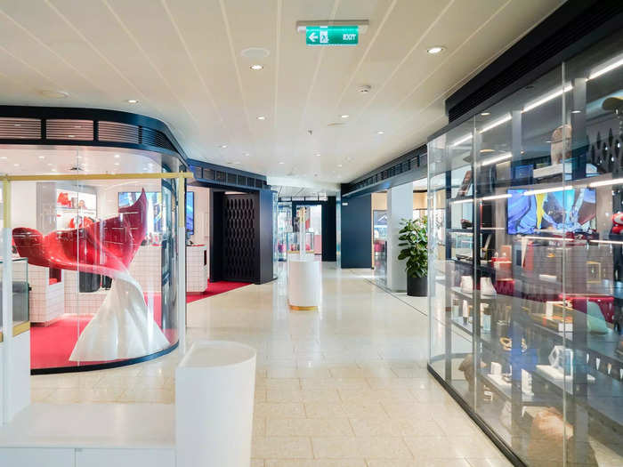 On deck six, High Street is a strip of high-end shops that is reminiscent of a mall.