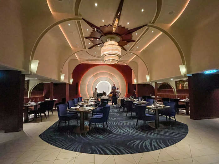 In terms of dining, parents and their parents could be charmed by the ship’s plushest offering, the Empire Supper Club.