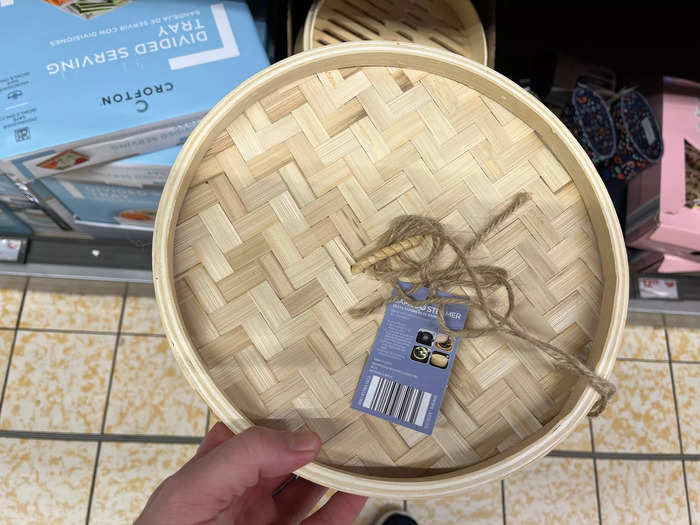 ...to kitchen supplies like this bamboo steamer.