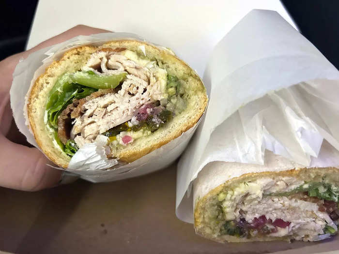 Our massive sandwiches were packed to the brim with fresh ingredients. 