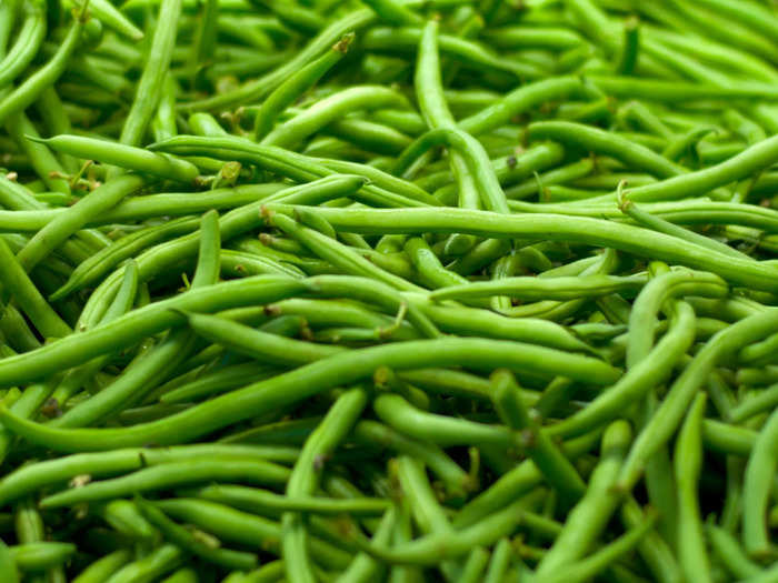 12. Green beans. 