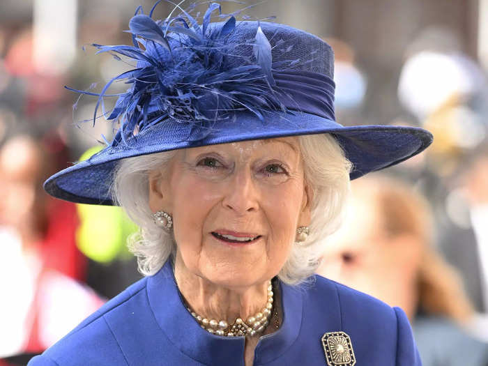 Princess Alexandra, The Honourable Lady Ogilvy, 87, appears to be the lowest-ranking of the working royals.
