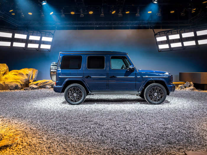 The G550 borrows some design elements from an upcoming all-electric model