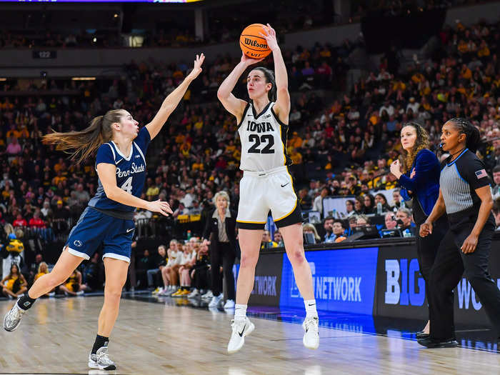 4. All-time NCAA leading scorer Caitlin Clark has an NIL Valuation of $3.1 million thanks to deals with brands like Gatorade, State Farm, and Nike.