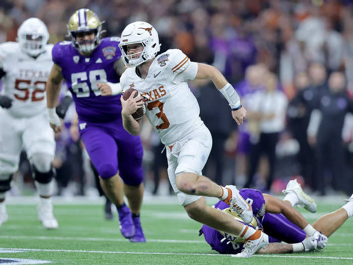 7. University of Texas quarterback Quinn Ewers has an estimated NIL Valuation of $1.9 million.