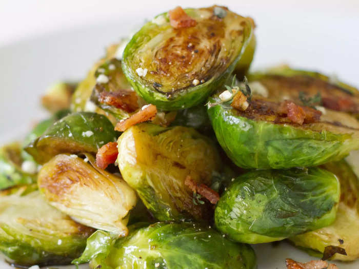 Balsamic Brussels sprouts make for a perfect side dish at Easter.