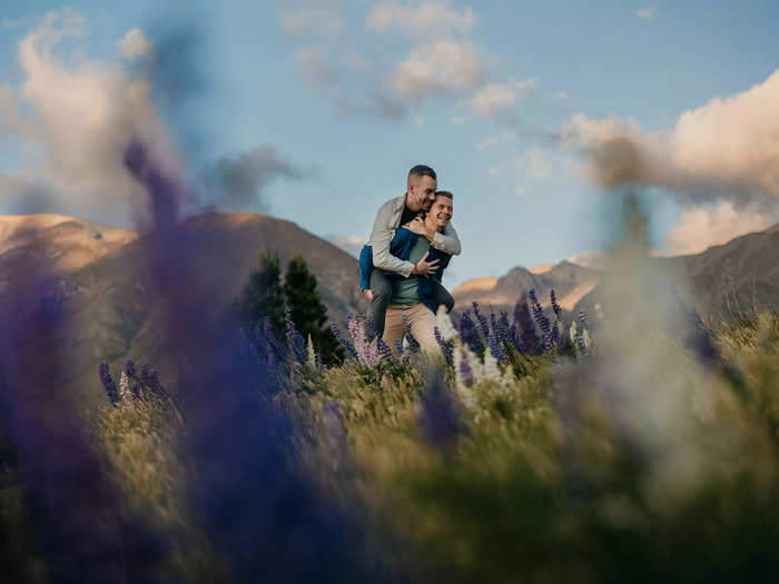 The lavender at Lake Ōhau in New Zealand adds a little magic to this photo.