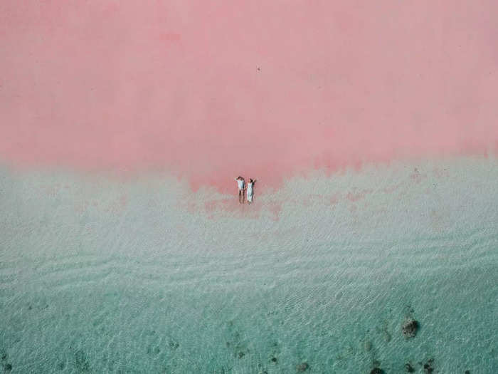 The contrast between this Indonesian beach