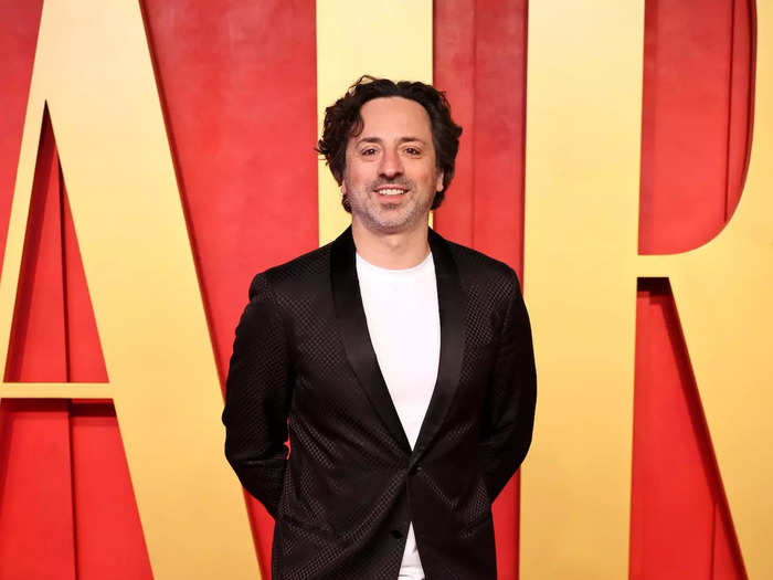 Sergey Brin is making a name for himself on red carpets.