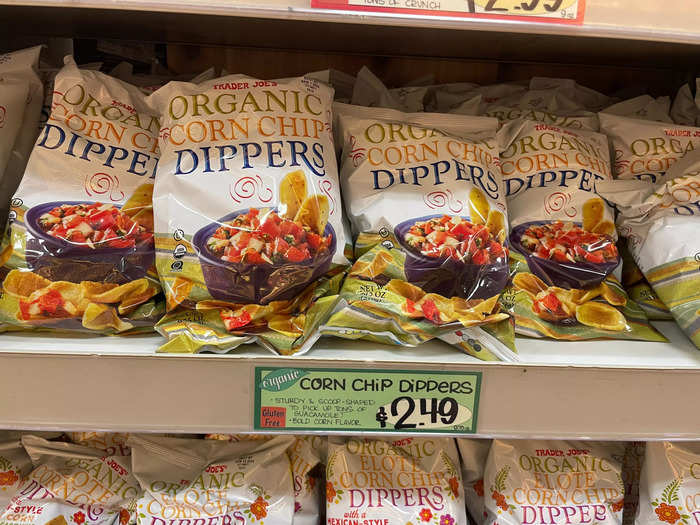 Organic corn-chip dippers are my vessel of choice when I want dip.