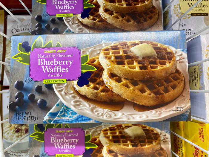 Frozen blueberry waffles are a breakfast staple for me.