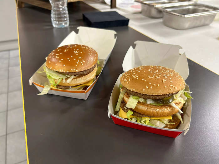 Then it was time for the revamped Big Mac