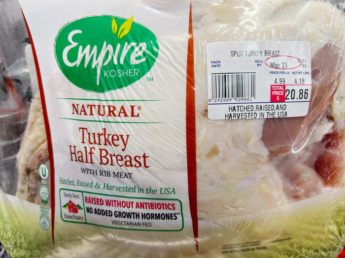 The Empire Kosher turkey half breast with rib meat is delicious, and I love that it comes on the bone.