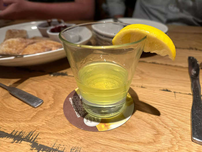 The only place Olive Garden failed me was with the limoncello.