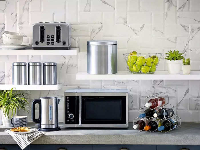 Leaving clutter like cookbooks and small appliances on your kitchen counters.